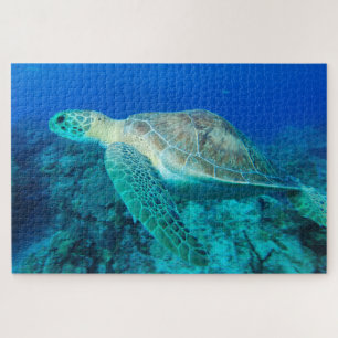 Sea Turtle Swimming 20"x30" Jigsaw Puzzle