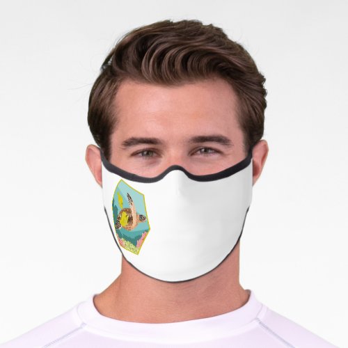 Sea Turtle_Tang Hexagon Only Fitted Mask
