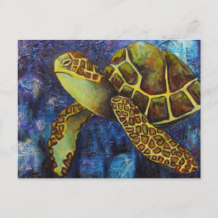 Sea Turtle, Texture Art Products Postcard