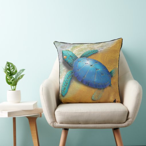 Sea Turtle Throw Pillow Zazzle