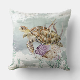 Sea Turtle Throw Pillow