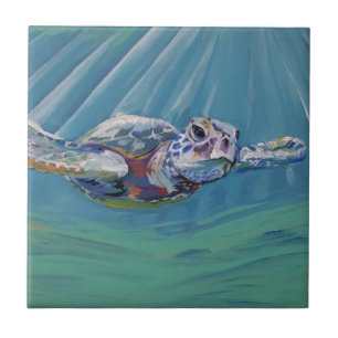 Sea turtle tile