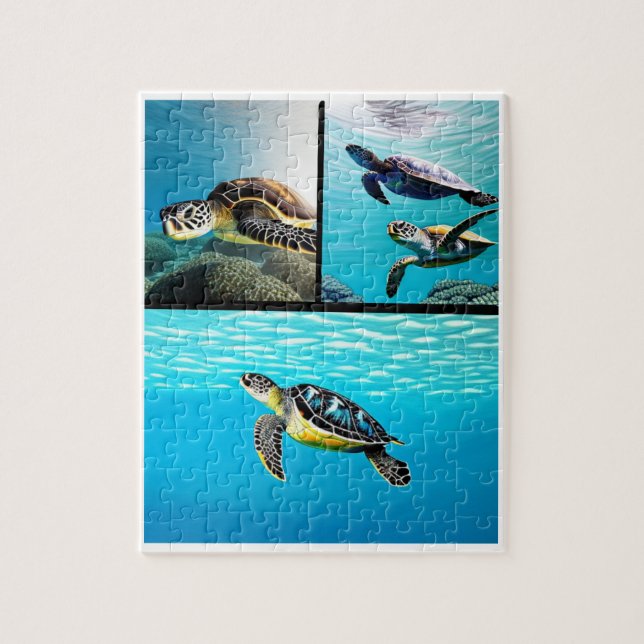 Sea Turtle Time Jigsaw Puzzle (Vertical)