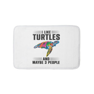 Sea Turtle Tortoise I Like Turtles Bath Mat