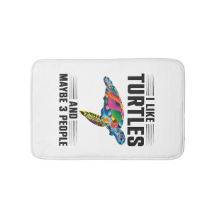 Sea Turtle Tortoise I Like Turtles Copy Copy Bath Mat