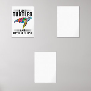 Sea Turtle Tortoise I Like Turtles Copy Copy Wall Art Sets