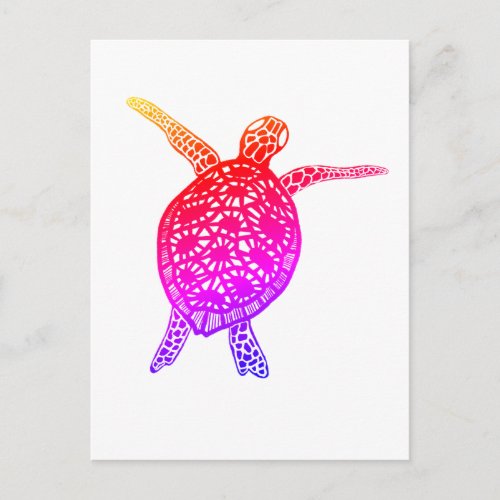 Sea Turtle Tortoise Protect the Planet Postcard