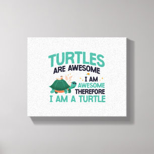 Sea Turtle Tortoise Turtles Are  Canvas Print