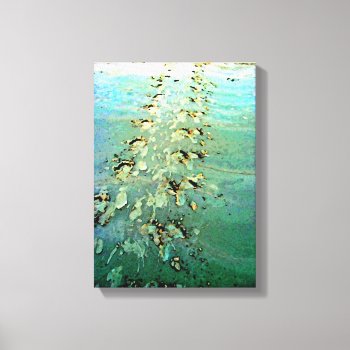 Sea Turtle Tracks Wrapped Canvas by nharveyart at Zazzle