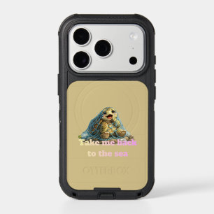Sea Turtle Trapped in Fishing Net & Plastic Pollut iPhone 17 Pro Case