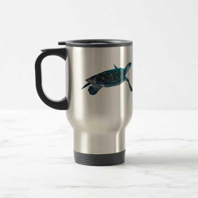 Sea Turtle Travel Mug (Left)