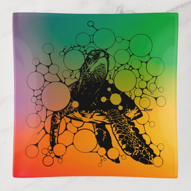 Sea Turtle Trinket Tray (Front)