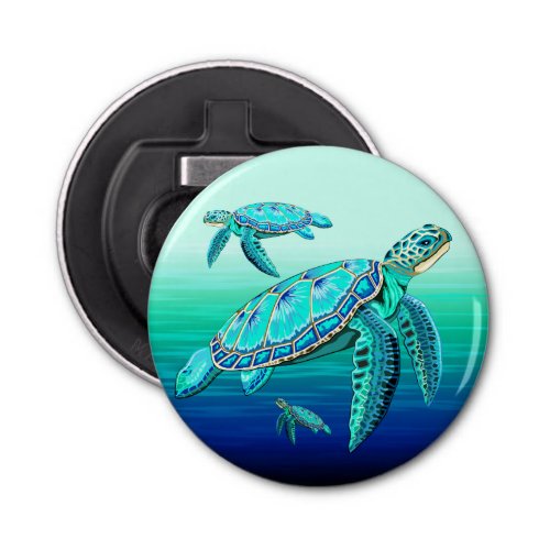 Sea Turtle Turquoise Oceanlife Bottle Opener