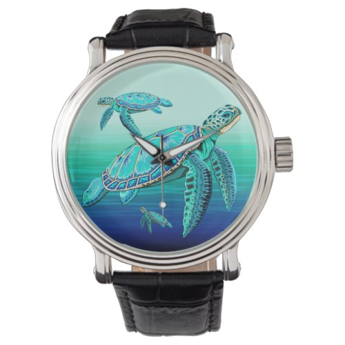 Sea Turtle Turquoise Oceanlife Watch