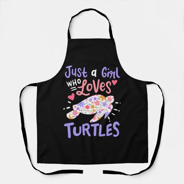 Sea Turtle Turtle Lover Apron (Front)