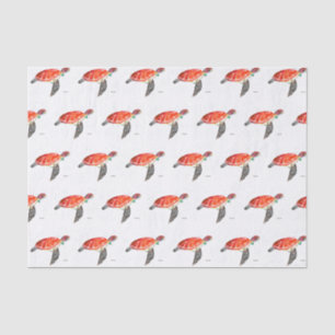 Sea turtle Under the sea Watercolor Ocean Nautical Tissue Paper