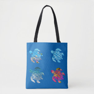 Sea Turtle Underwater Tote Bag