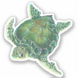 Sea Turtle Vinyl Sticker