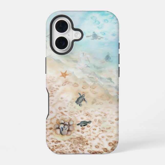 Sea Turtle Voyage Iphone Case (Back)