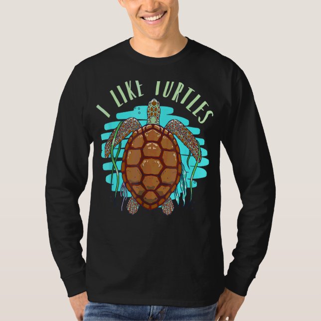 Sea Turtle Water Turtle Turtle T-Shirt (Front)
