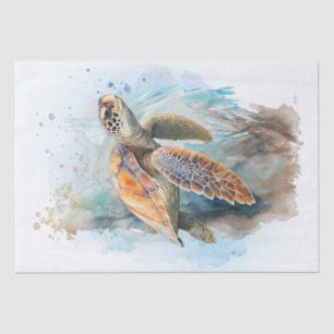 Sea Turtle Watercolor Tissue Paper
