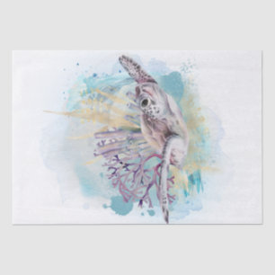 Sea Turtle Watercolor Tissue Paper