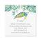 Sea Turtle Watercolor Tropical Greenery