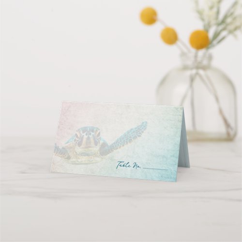 Sea Turtle Wedding Escort or Place Cards