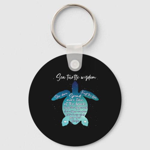 Sea Turtle Wisdom Sea Turtle Love Keychain