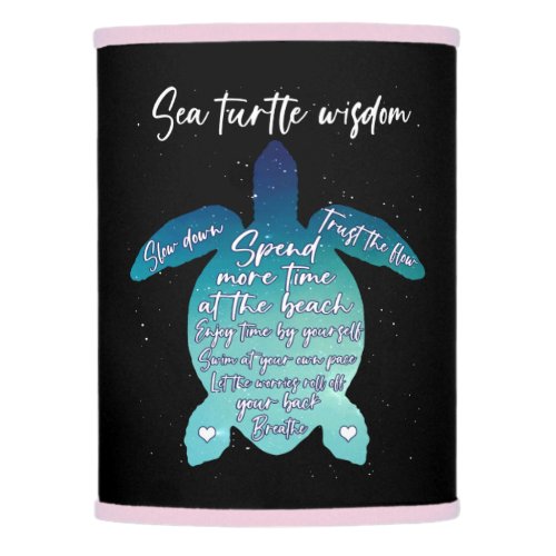 Sea Turtle Wisdom Sea Turtle Love Lamp Shade
