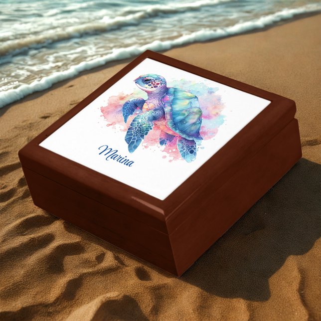 Sea Turtle With Name Gift Box (Creator Uploaded)
