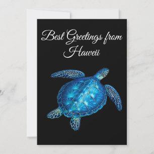 Sea Turtle with your personalized text Holiday Card