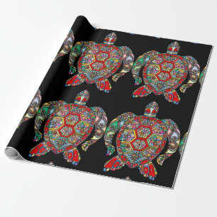 sea turtle wrapping paper