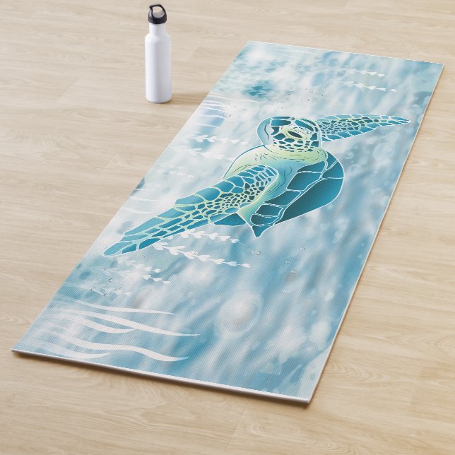 Sea Turtle Yoga Mat - 01bl (In Situ)