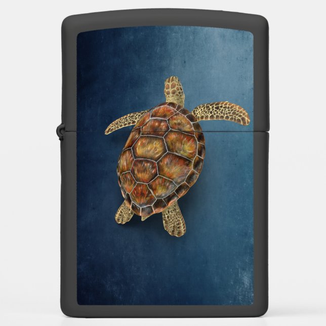 Sea Turtle Zippo Lighter (Front)