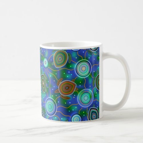 Sea turtles and jellyfish Animals of the Ocean Coffee Mug