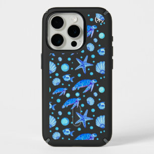 Sea Turtles and Shells - Ocean-Inspired Design iPhone 15 Pro Case