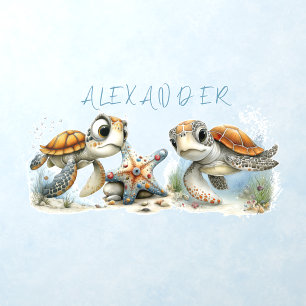 Sea Turtles Baby and Kids Room Wall Decal