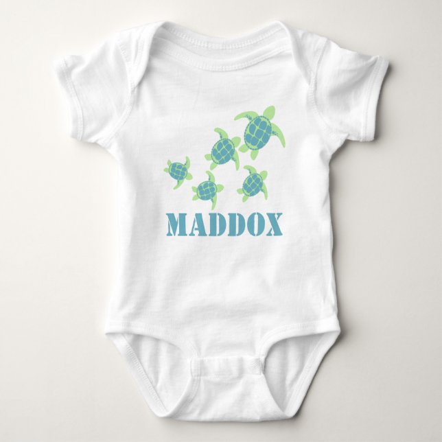 Sea Turtles Baby Bodysuit (Front)