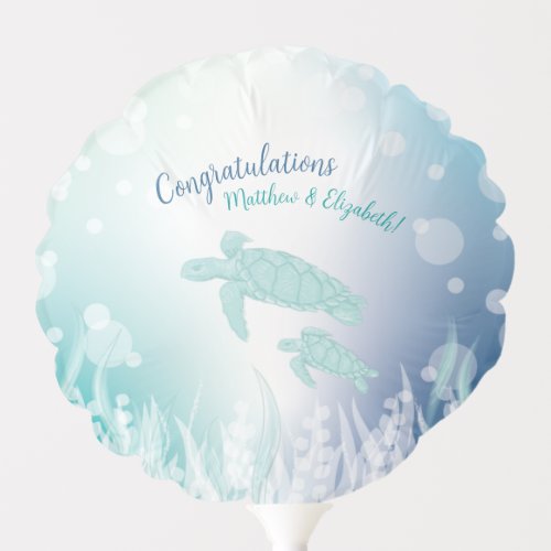 Sea Turtles Baby Shower Under the Sea Balloon