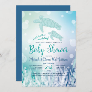 Sea Turtles Baby Shower Under the Sea Invitation