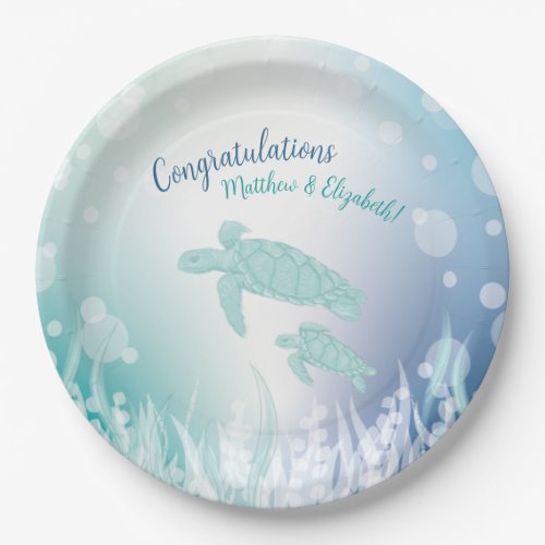 Sea Turtles Baby Shower Under the Sea Paper Plates