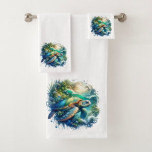 Sea Turtles  Bath Towel Set