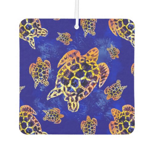 Sea Turtles Batik African Art Air Freshener