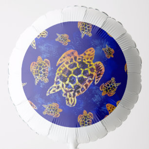Sea Turtles Batik African Art Balloon
