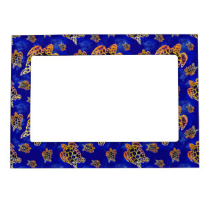 Sea Turtles Batik African Art Magnetic Frame