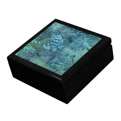 Sea Turtles Batik Keepsake Box