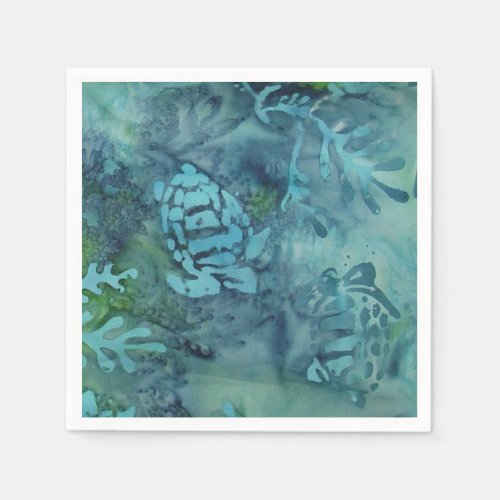 Sea Turtles Batik Paper Napkins