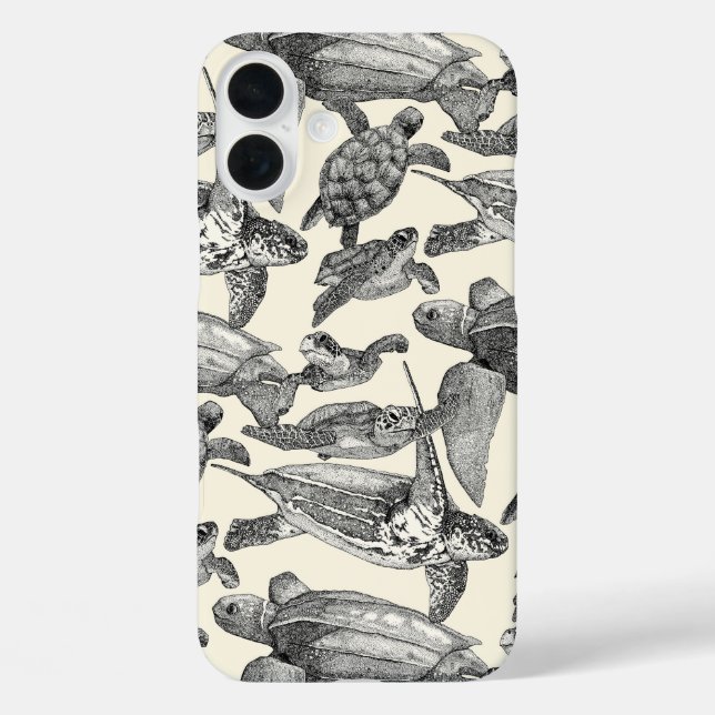sea turtles black pearl Case-Mate iPhone case (Back)