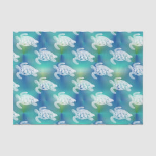 Sea Turtles Blue Aqua Tissue Paper